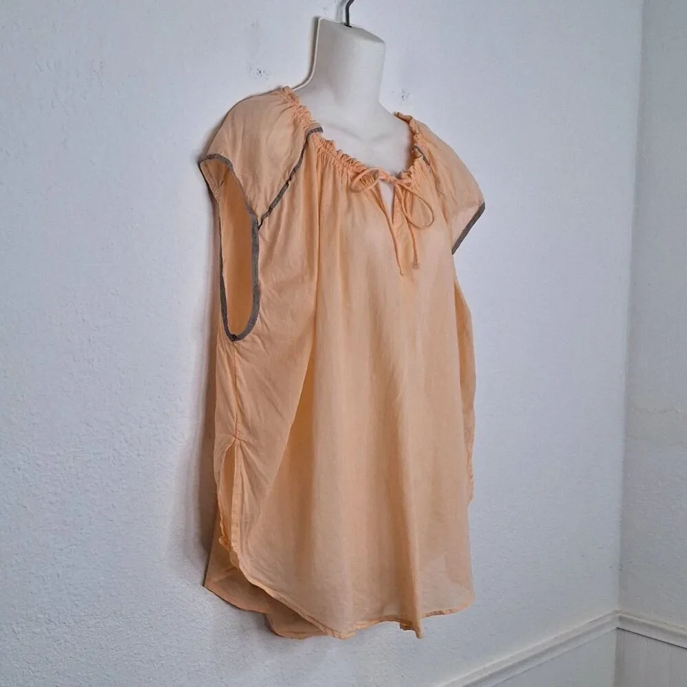 We The Free Tunic Sz XS Boxy Relaxed Cottagecore Boho Beach Cover Up